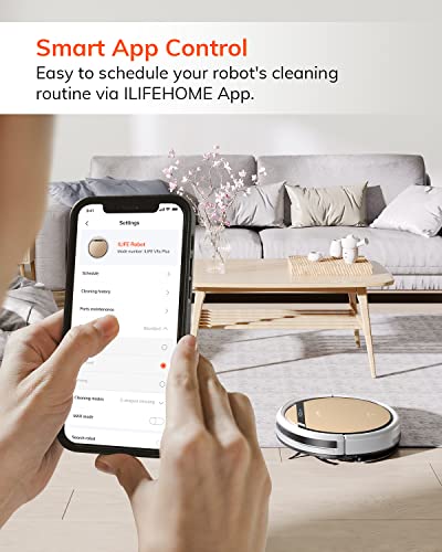 ILIFE V5s Plus Robot Vacuum and Mop Combo, Works with 2.4G WiFi, Alexa/App/Remote Control, Automatic Self Charging Robotic Vacuum Cleaner, for Pet Hair, Hard Floor, Low Carpet (V5s Pro Upgraded) : Industrial & Scientific