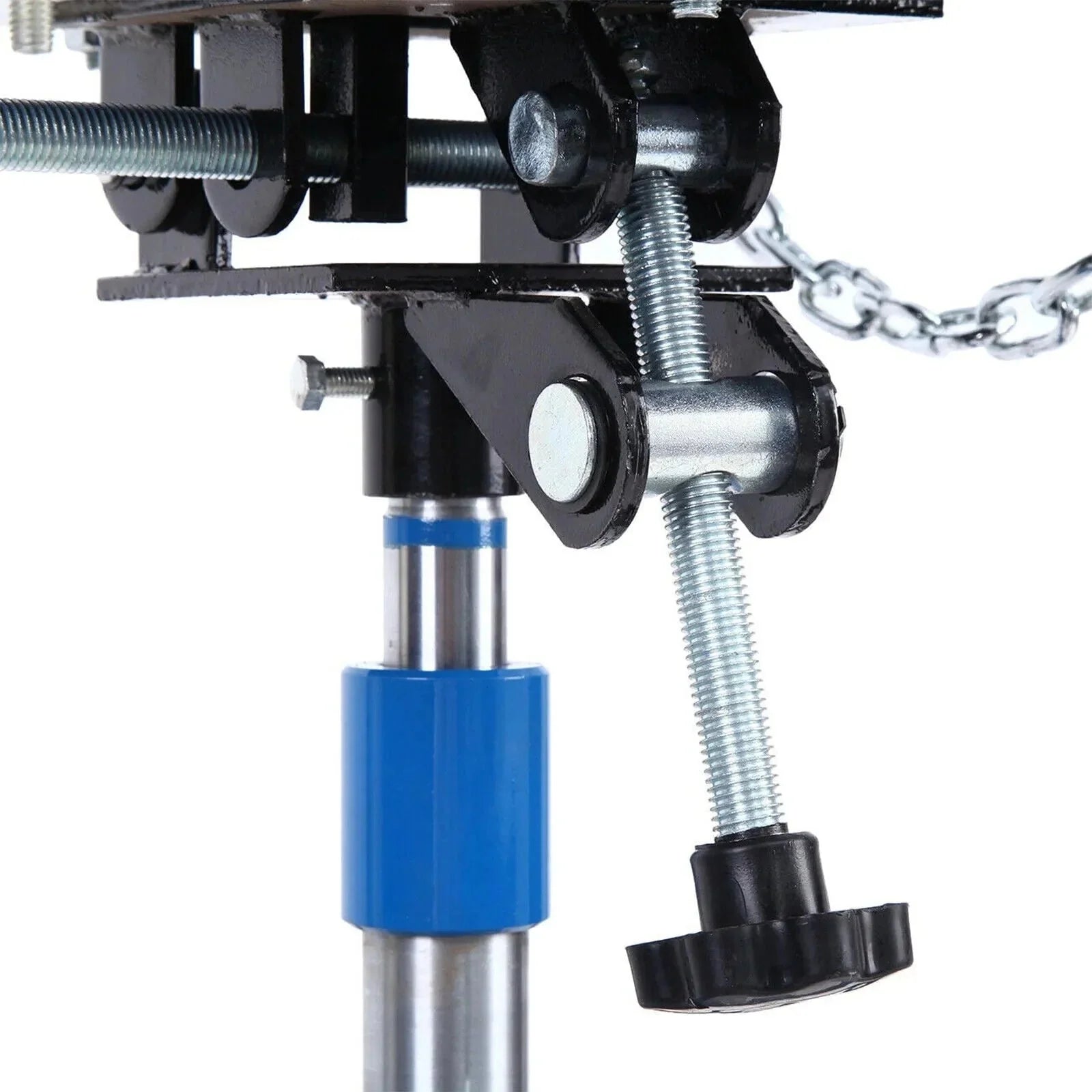 1660 Pounds Hydraulic Car Transmission Jack Vertical Lift with 360° Swivel Wheel Pedal ,Blue,33-70(0.75Ton)