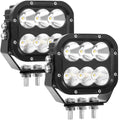 LED Off-road light, IP68 LED Off-road driving 5-inch LED tractor Working Light 120W 10000lm Assisted driving fog light Combination beam Heavy-duty car Boat ATV RV Pickup 12V 24V, a pair