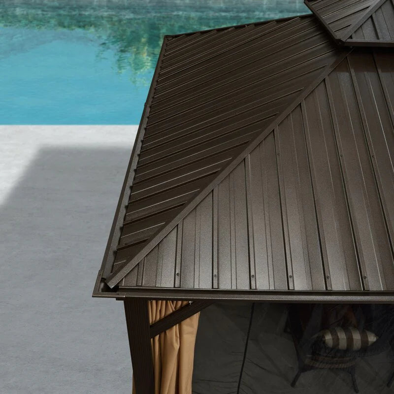 16 Ft. W x 12 FT. D Aluminum Patio Gazebo