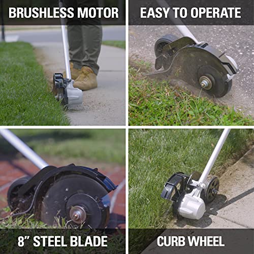 40V 8 Brushless Edger, 4.0Ah USB Battery and Charger Included