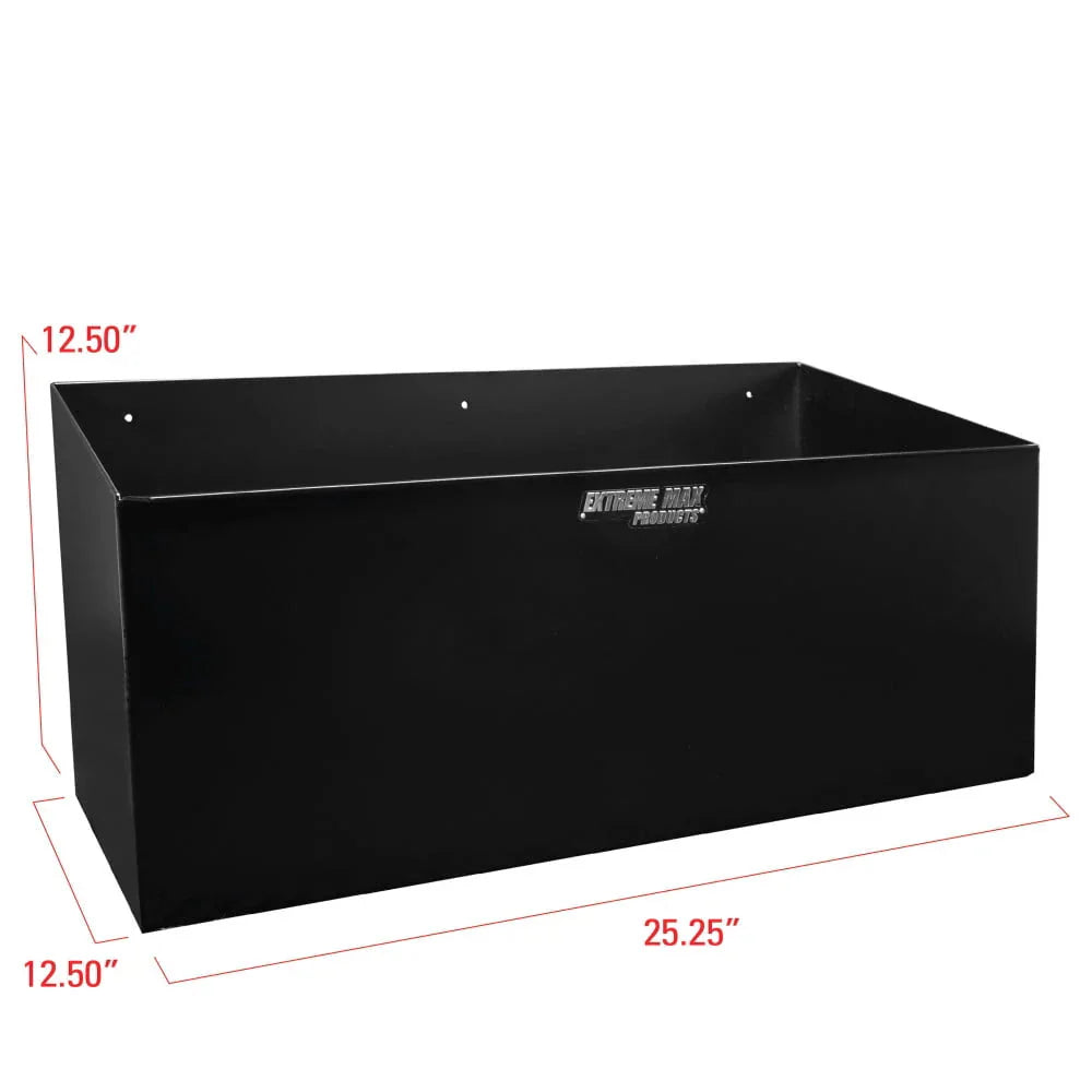 Extreme Max Dual Fuel Jug Holder – Aluminum Design for Two 5 Gallon Jugs, Black Storage Organizer for Trailers & Garages