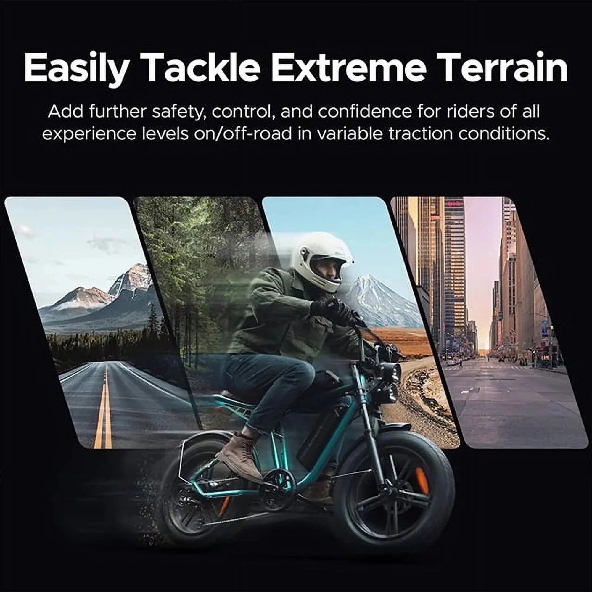 AKEZ Electric Bike for Adults - 1000W 28mph Moped Ebike with 48V 13A Removable Battery, Up to 94 Miles All Terrain Off Road E-Bike with 20*4.0 Fat Tire,Full Suspension,7-Speed UL Certified