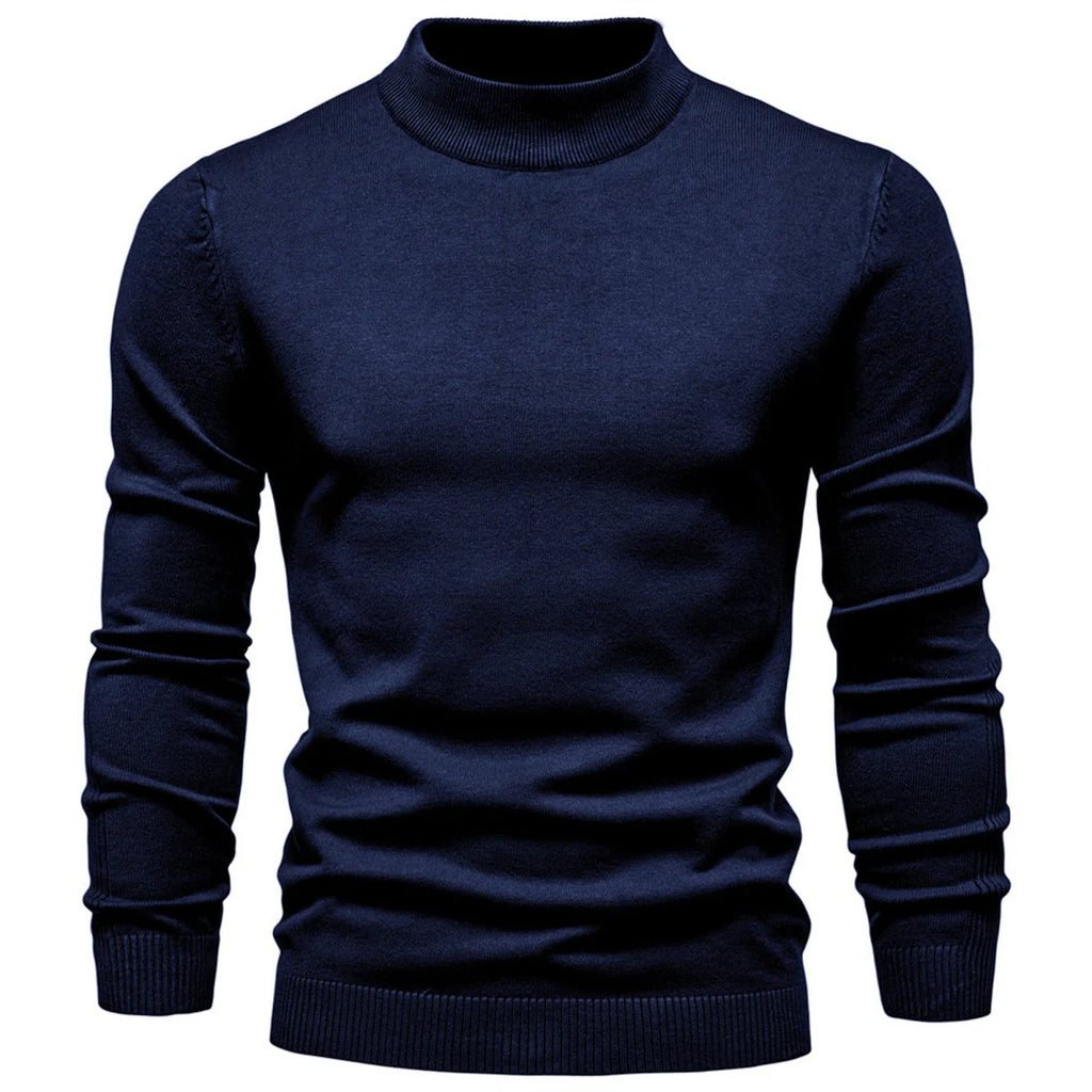 Men's Mockneck Pullover Sweater