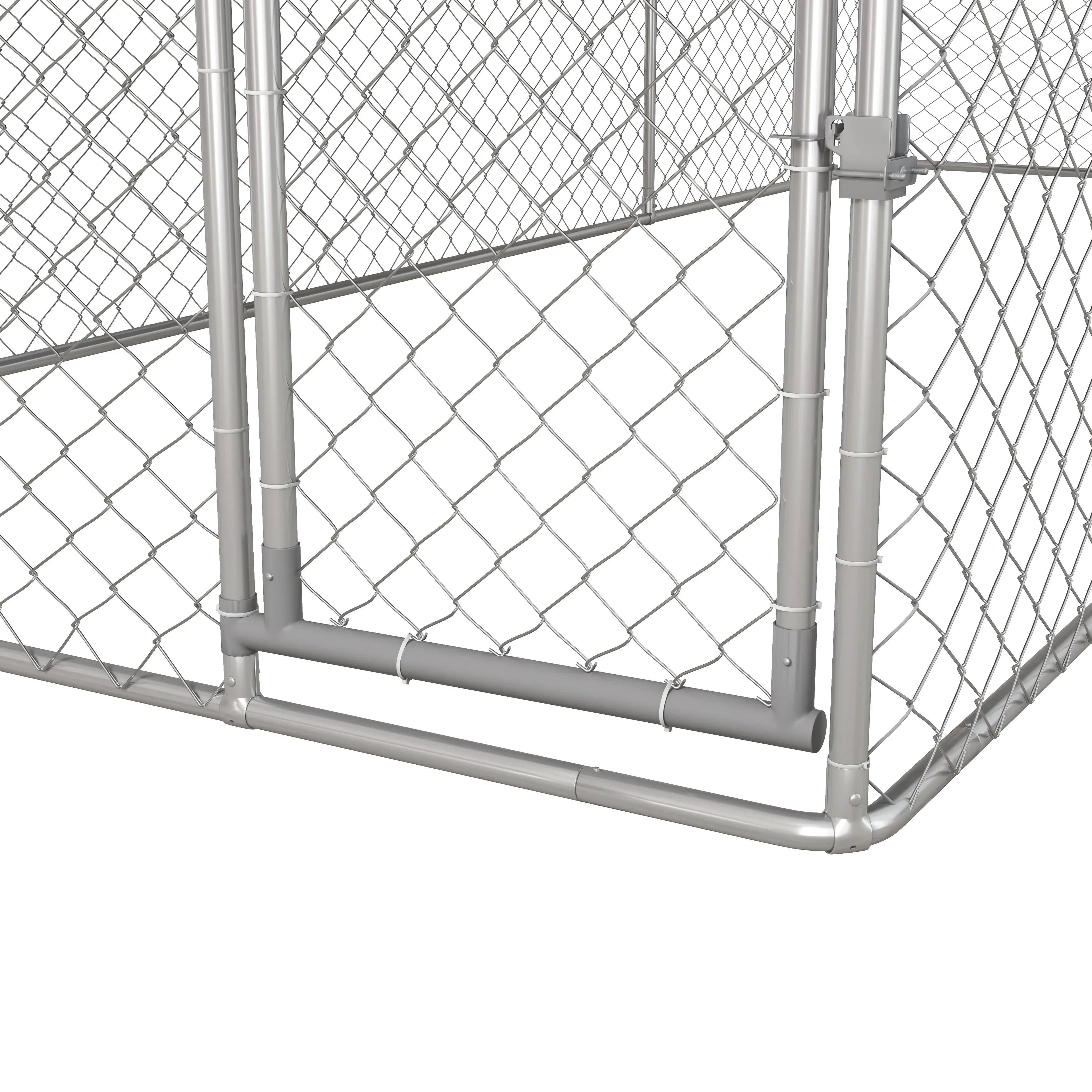 PawHut 19.7' x 7.5' x 7.5' Outdoor Dog Kennel W/ Waterproof Roof
