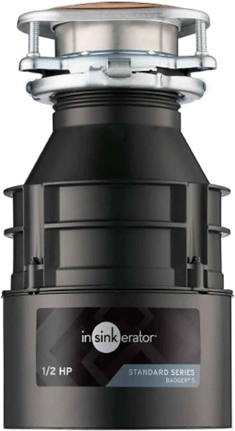 InSinkErator Badger 5 Garbage Disposal, Standard Series 1/2 HP Continuous Feed Food Waste Disposer