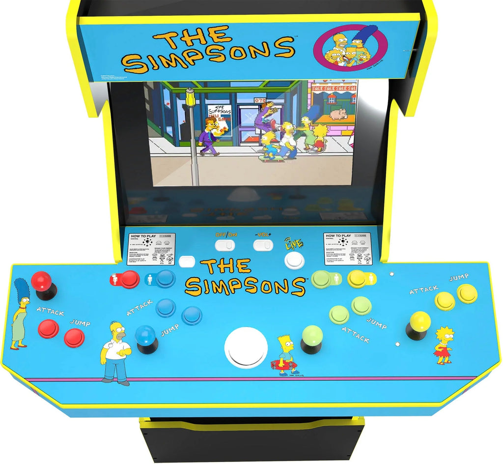 Arcade1Up – The Simpsons 30th Edition Arcade with Stool and Tin – Multi