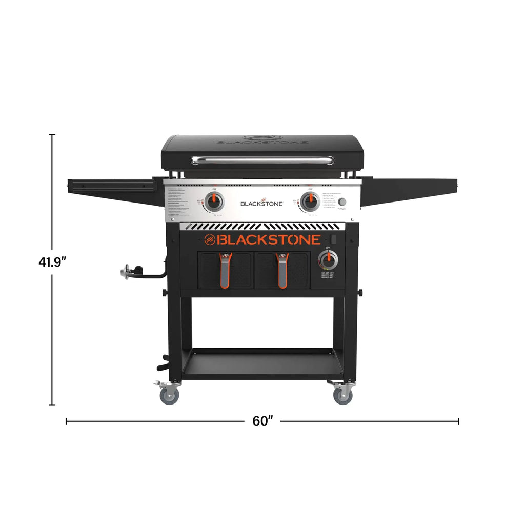 Clearance Sale,Blackstone 2-Burner 28 Griddle with Electric Air Fryer and Hood