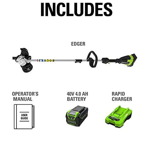 40V 8 Brushless Edger, 4.0Ah USB Battery and Charger Included