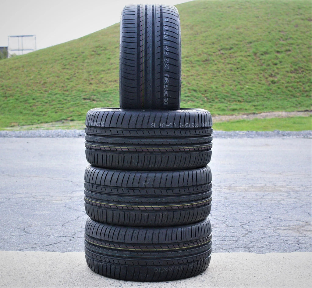 A set of four (four) 255/35R19 ZR 96Y XL full season performance tires fit: 2013 Audi A4 Quattro Premium Plus, 2009-14 Audi A4 base