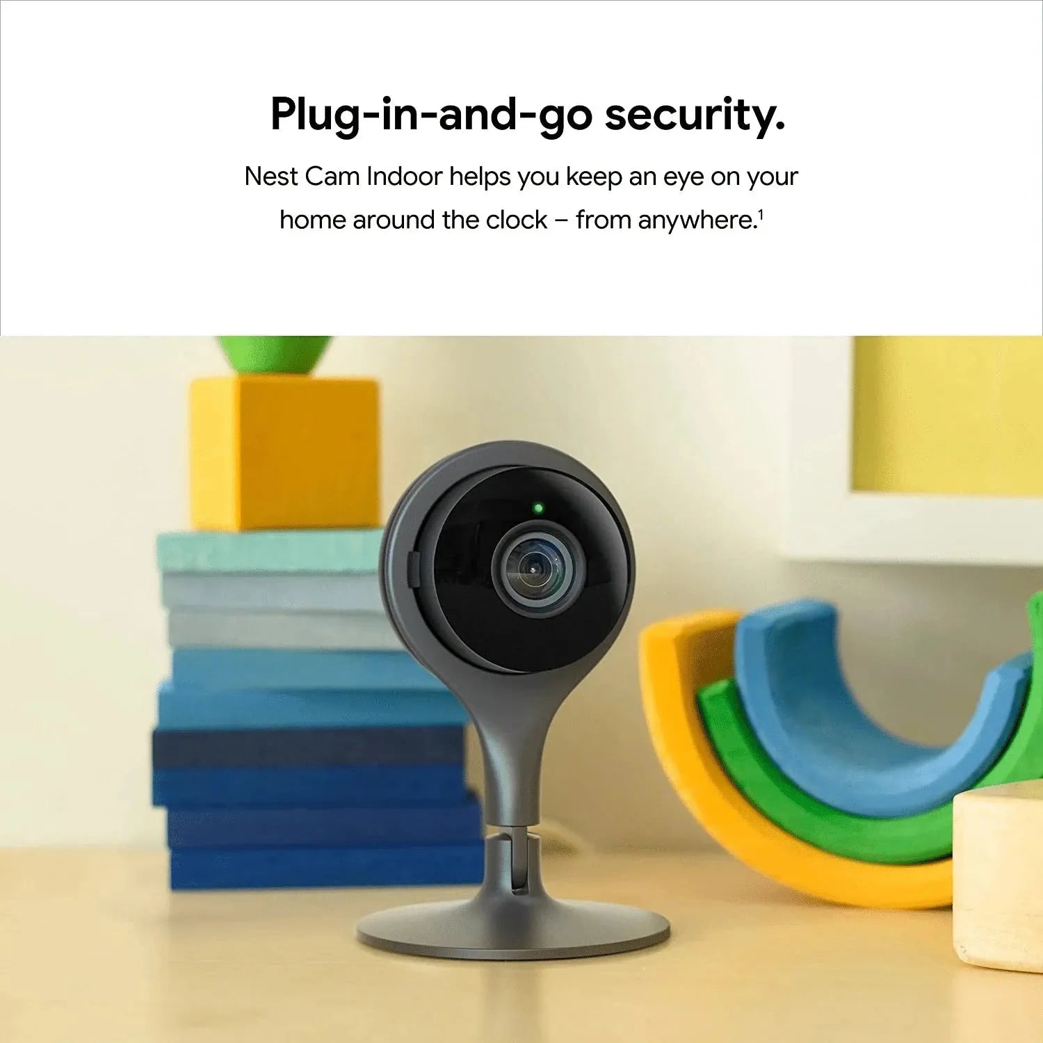 Google Nest Cam Indoor Wired Indoor Camera, For Home Security