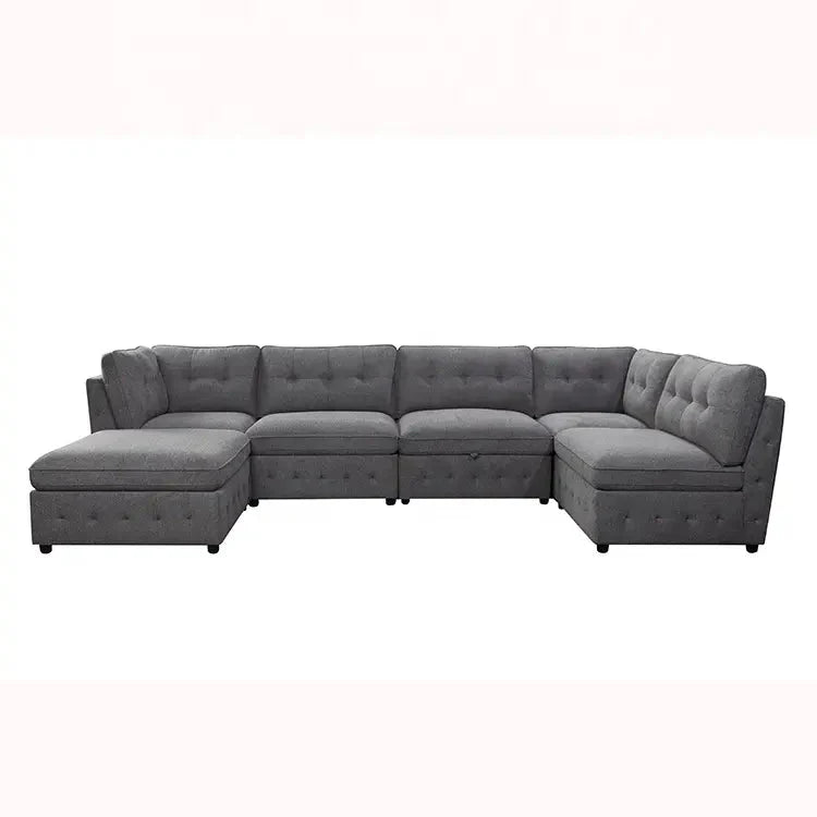 6-Piece Modular Fabric Sectional