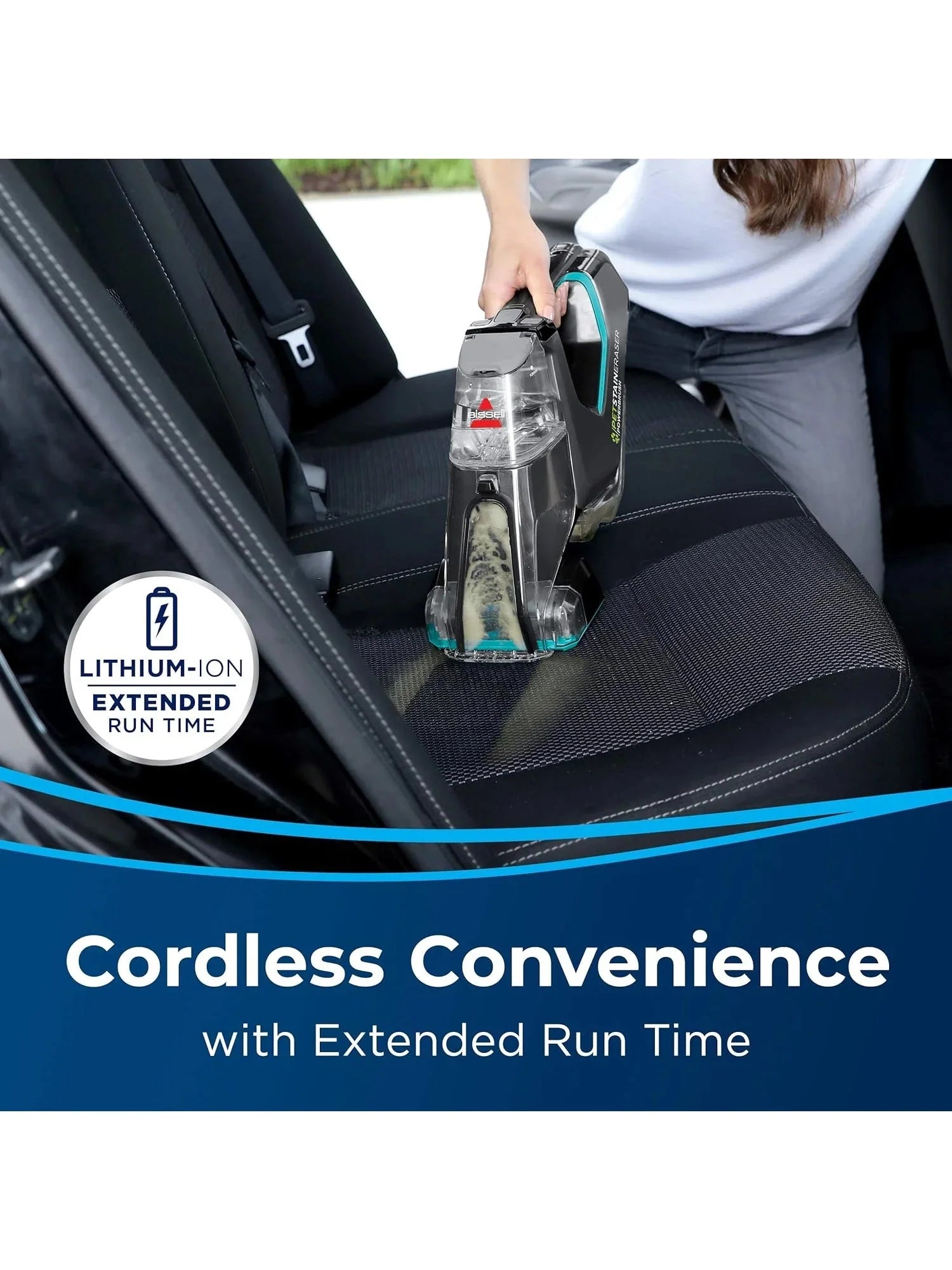 BISSELL Pet Stain Eraser PowerBrush, 20 min runtime, DirtLifter PowerBrush, Stationary Pet Tool,