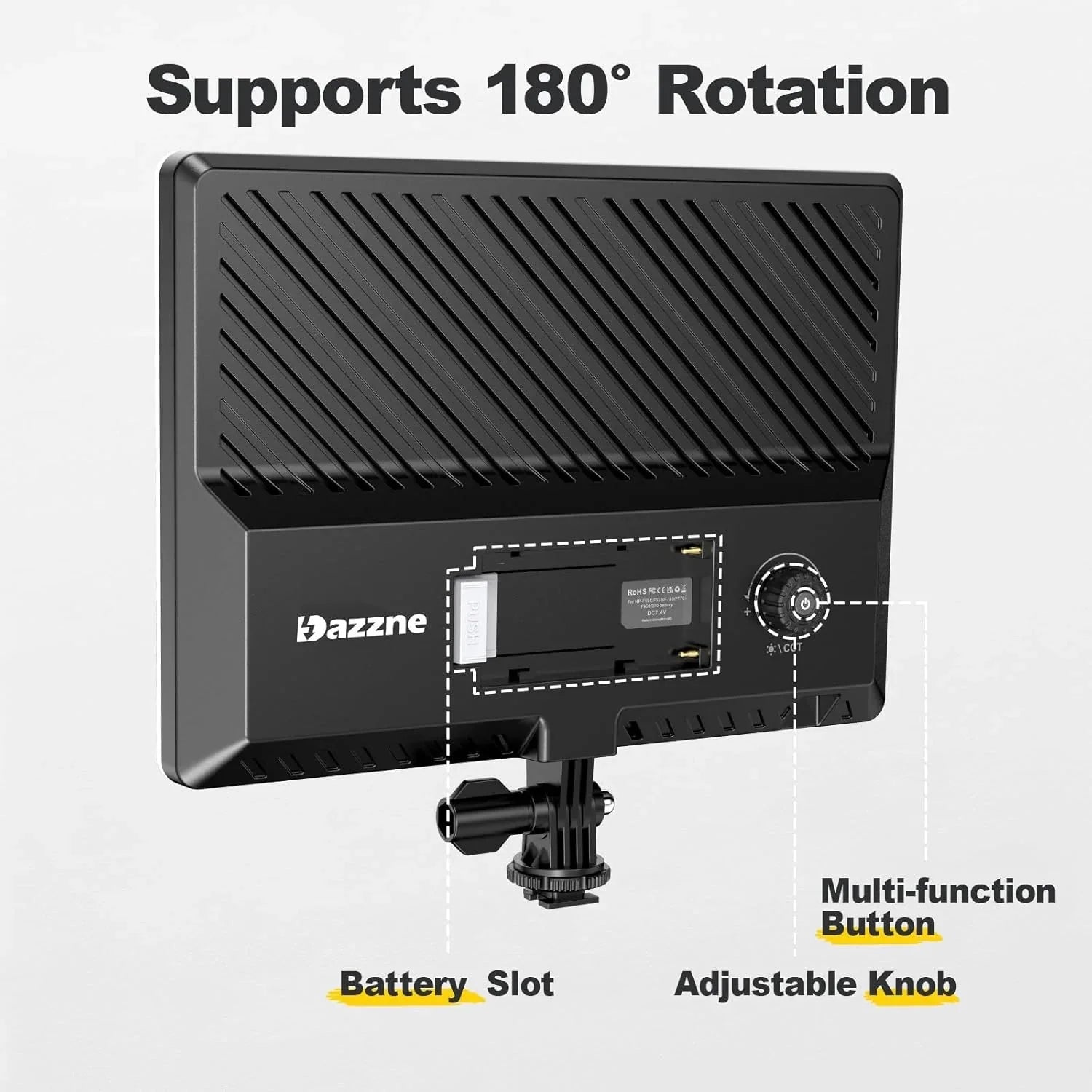 D50 LED Video Light Panel Lights 15.4, 2 Packs 45W 3000K-8000K Bi-Color Dimmable Photography Lighting, CRI 96+ Videography Lighting for Video Shooting/Gaming/Live Stream/Studio/Film