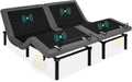 Best Choice Products Ergonomic Twin XL Size Adjustable Bed Frame, Electric Base w/Wireless Remote Control, Nightlight, Massager, 2 USB Ports