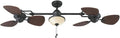 Harbor Breeze Twin Breeze II 74 Outdoor Ceiling Fan, Bronze